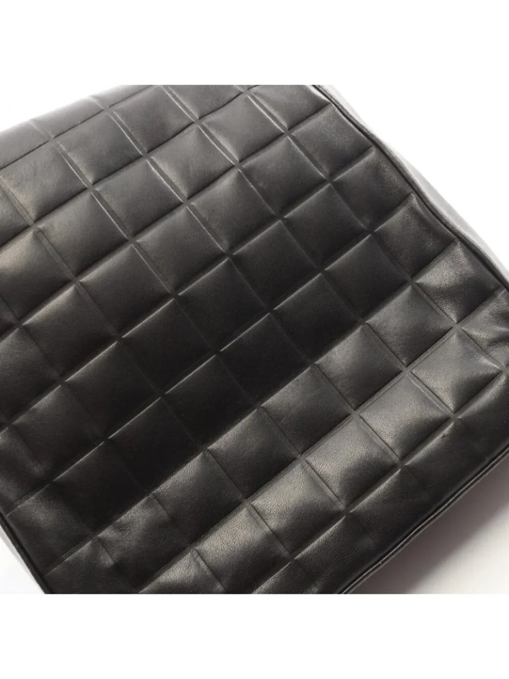Chanel Shoulder Bag Choco Bar Black Lambskin CC Logo